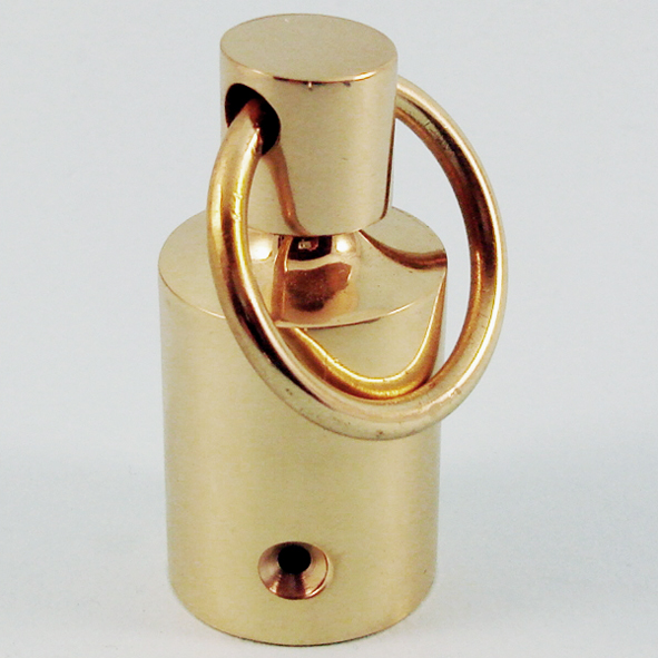 THD163E/PB • Polished Brass • Pole End With Hanging Loop